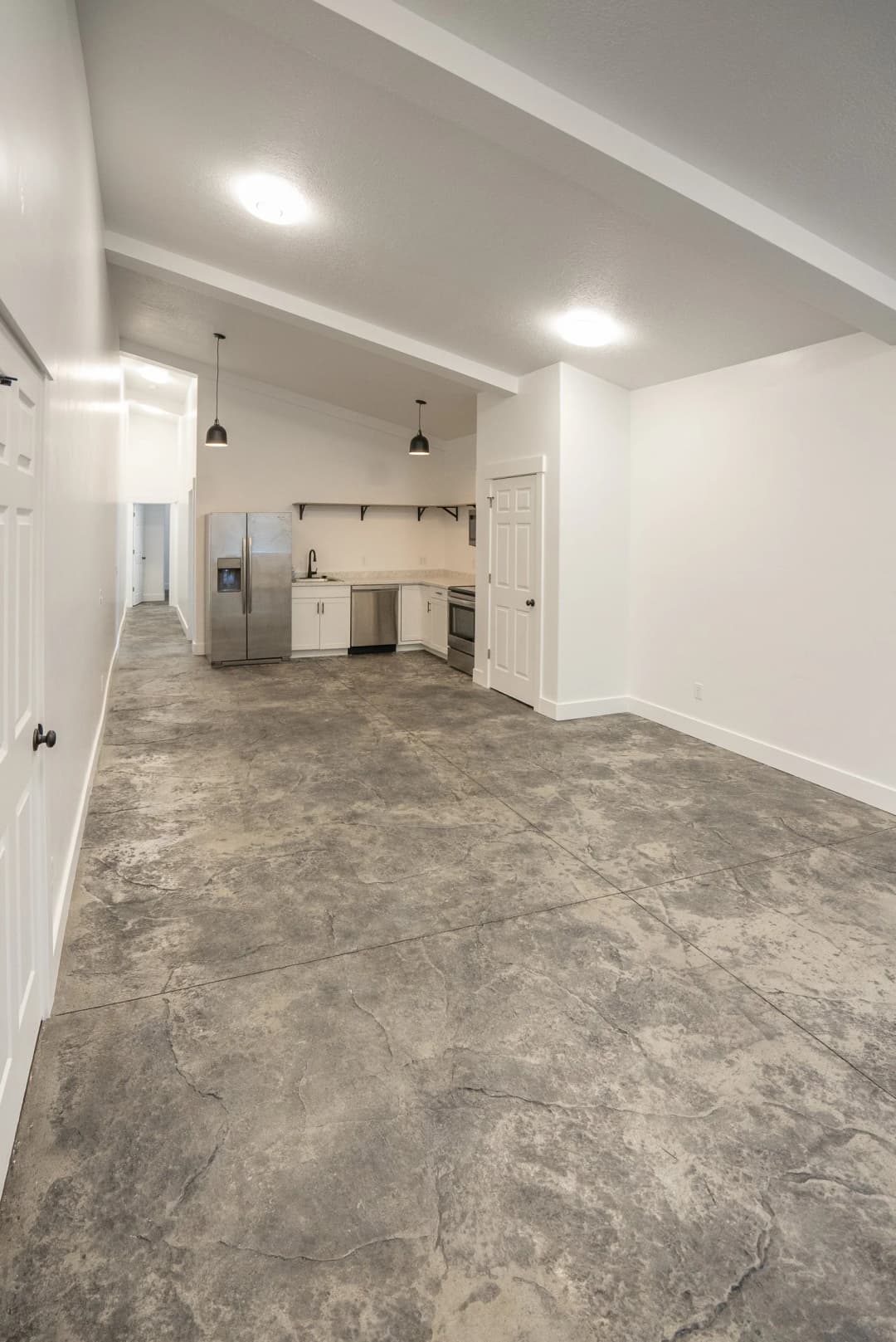 Lean-to apartment interior