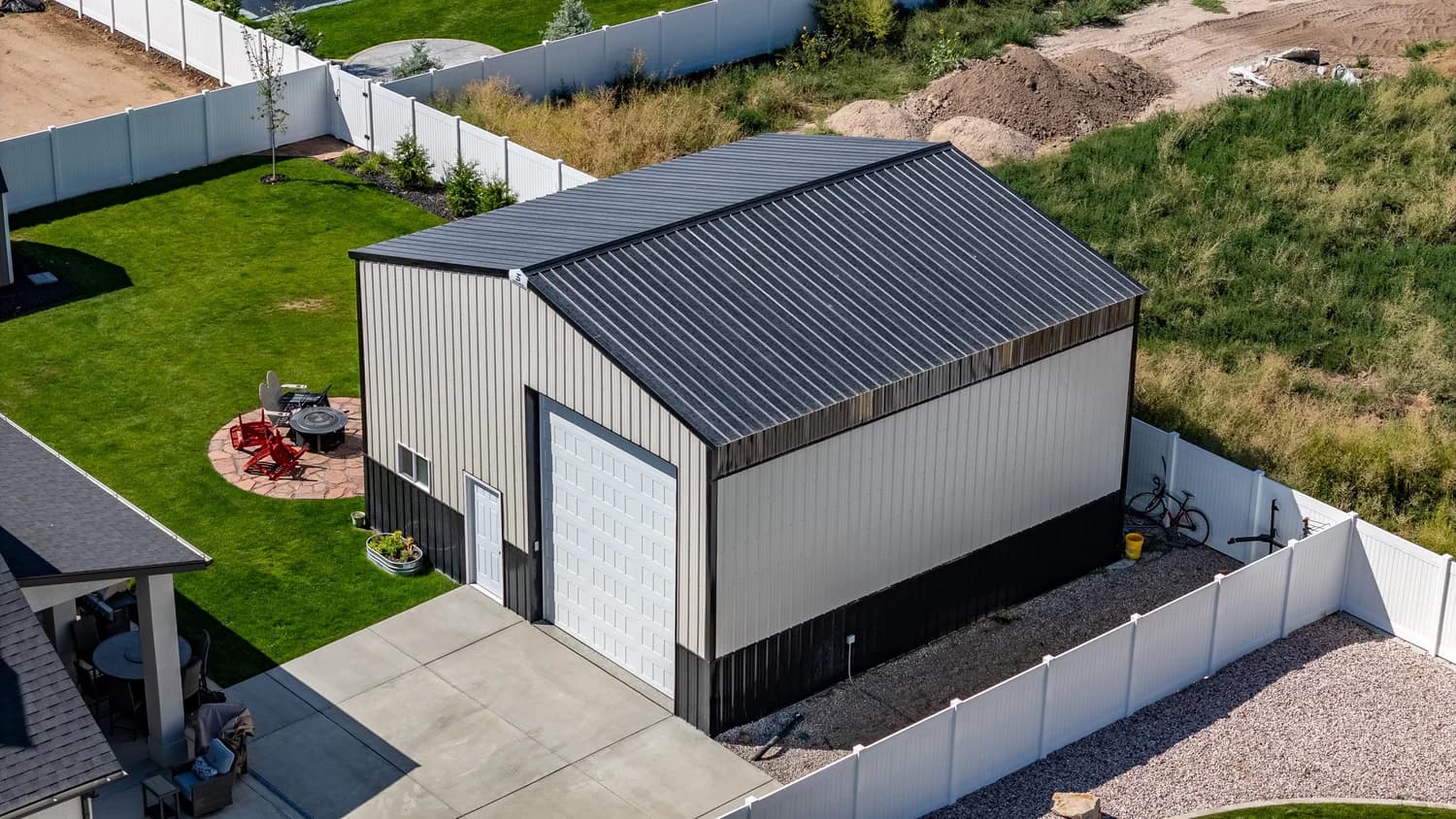 Sam Tams custom pole barn build on the Wasatch Front